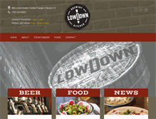 Tablet Screenshot of lowdownbrewery.com